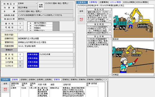 ヒヤリハット事例等を出力